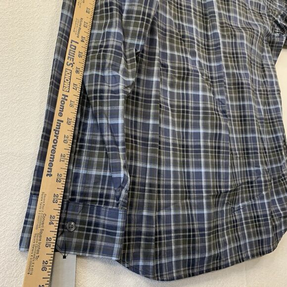 APT 9 Shirt Men XL Button Up Plaid Cotton Casual Corpcore Workwear Office New - Picture 7 of 11